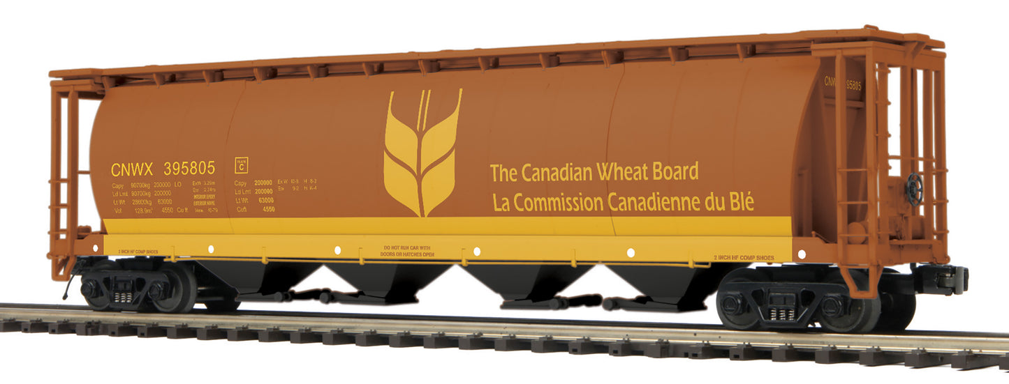 MTH 20-97995 O Gauge Canadian Wheat 100 Ton Hopper Car #395805