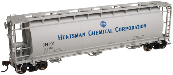 Atlas 20001881 HO Hunstman Chemical (JHPX) 3-Bay Cylindrical Hopper #3508