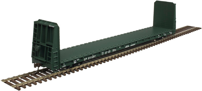 Atlas 20005067 HO Canadian Pacific Bulkhead Flat Car #317487