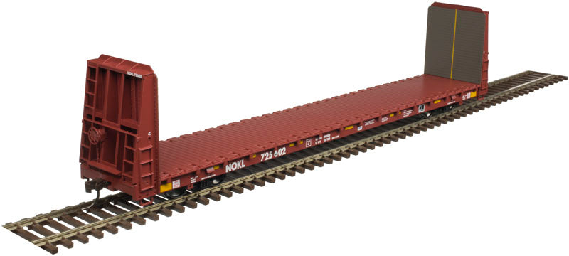 Atlas 20005076 HO Northwestern Oklahoma Trainman® 62' Bulkhead Flat Car #725640