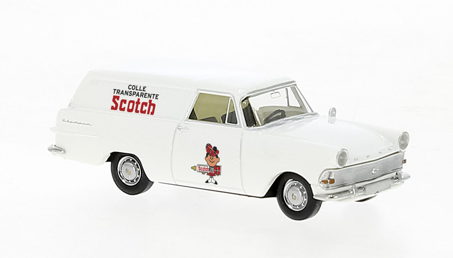 Brekina Automodelle 20078 HO Scotch Opel Rekord P2 CarAVan Cargo Station Wagon