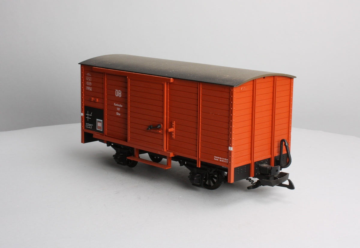 LGB 4035 G Deutsche Bahn Boxcar w/Plastic Wheels #187 LN/Box