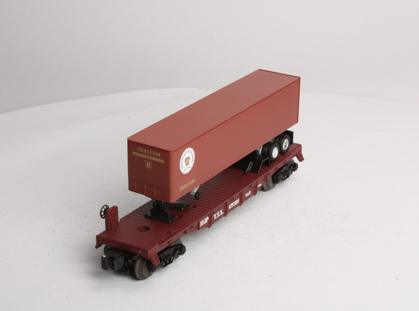 Lionel 6-26951 TTX Flatcar w/ PRR Trailer #475185 LN/Box