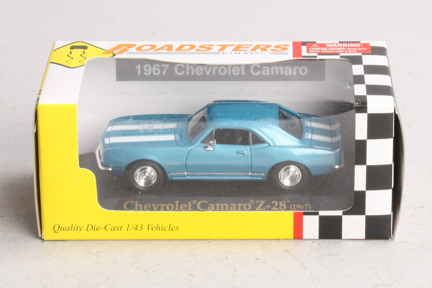 MTH Roadsters 1:43 Scale Die-Cast 1967 Chevrolet Camaro (Blue)