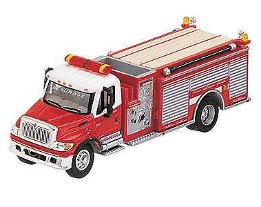 Boley 250417 1:87 Scale Red/White Seagrave Pumper International Truck
