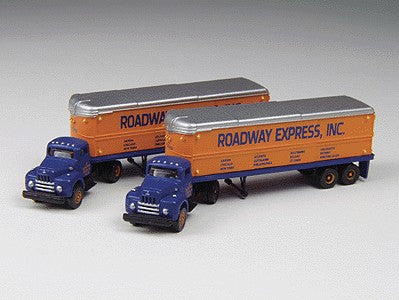 Classic Metal Works 51102 N Mini Metals Roadway '54 IH R-190 Tractors/Trailers