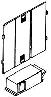 Details West 269 HO Scale Brass Etch Engine Doors & Capacitor Starter Box