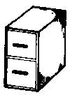 Evergreen Hill 646 HO 2-Drawer File Cabinet (Pack of 3)