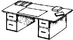 Evergreen Hill 647 HO ScaleDesk Top and File Cabinet