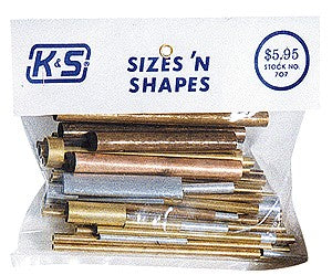 K&S 707 Sizes and Shapes Metal Tubing Assortment