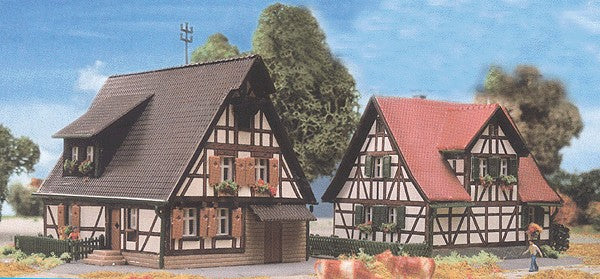 Kibri 6406 Z Scale 2 Timber Framed Houses