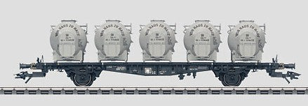Marklin 48533 HO Scale Flatcar w/pa Containers LN/Box