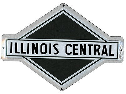 Microscale 10015 Illinois Central 8" Die-Cut Metal Sign
