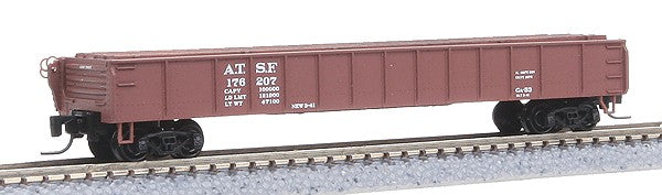 Micro-Trains 52300041 Z ATSF 50' Straight Sides Gondola with H-Beam Load #176207 LN/Box
