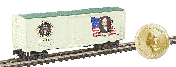 Micro-Trains 07400104 N James Madison 40' Plug Door Boxcar #1809-1817 w Ladders LN/Box