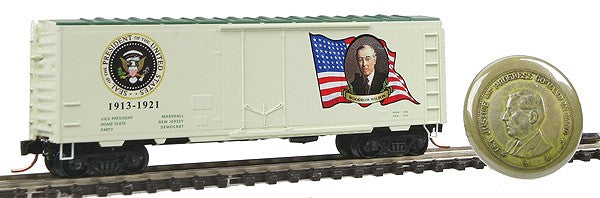 Micro-Trains 07400111 N Woodrow Wilson 40' Plug Door Boxcar #1913-1921 w/Ladders LN/Box