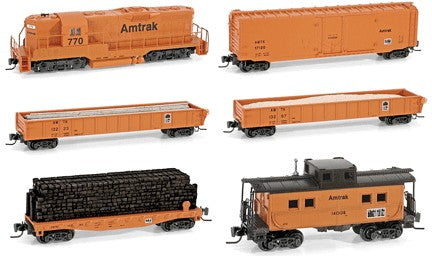 Micro-Trains 99401040 Z Amtrak MOW Desk Top Train Set (Set of 6)