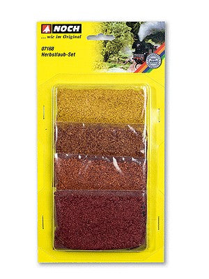Noch 7168 Autumn Leaf Foliage Set (Yellow, Red, Red/Brown, Orange/Brown)
