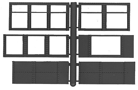 New England Rail Service 205 HO Pullman Sun Room Windows