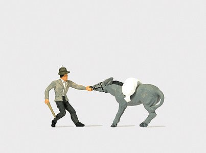 Preiser 29087 HO Lively Donkey Figures (Set of 2)