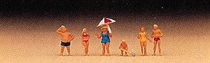 Preiser 88524 Z Krause Family on Beach Figures (Set of 6)