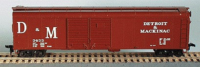 Bowser 55412 HO Scale Detroit & Mackinac 50' Double Door Round Roof Boxcar Kit