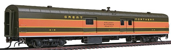 Rapido Trains 106047 HO Great Northern 73' 6" Smooth Side Baggage-Express #318