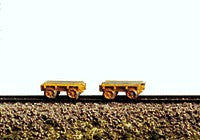 Railway Express Miniatures 2012 N Scale Fairmont Tie Cart Metal Kit (Pack of 2)