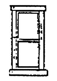 Scale Structures 2071 Double Hung Window (Pack of 3)