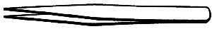 Zona 37-542 Tweezers fine pnt 4.25"