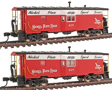 Walthers 932-240457 HO Scale NPK International Steel Bay Window Caboose (2 Pack)