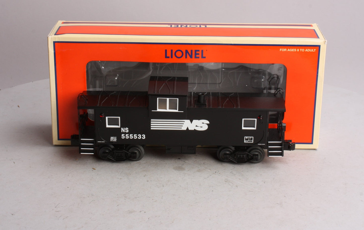 Lionel 6-29717 O Gauge Norfolk & Southern Extended Vision Caboose #555533 EX/Box