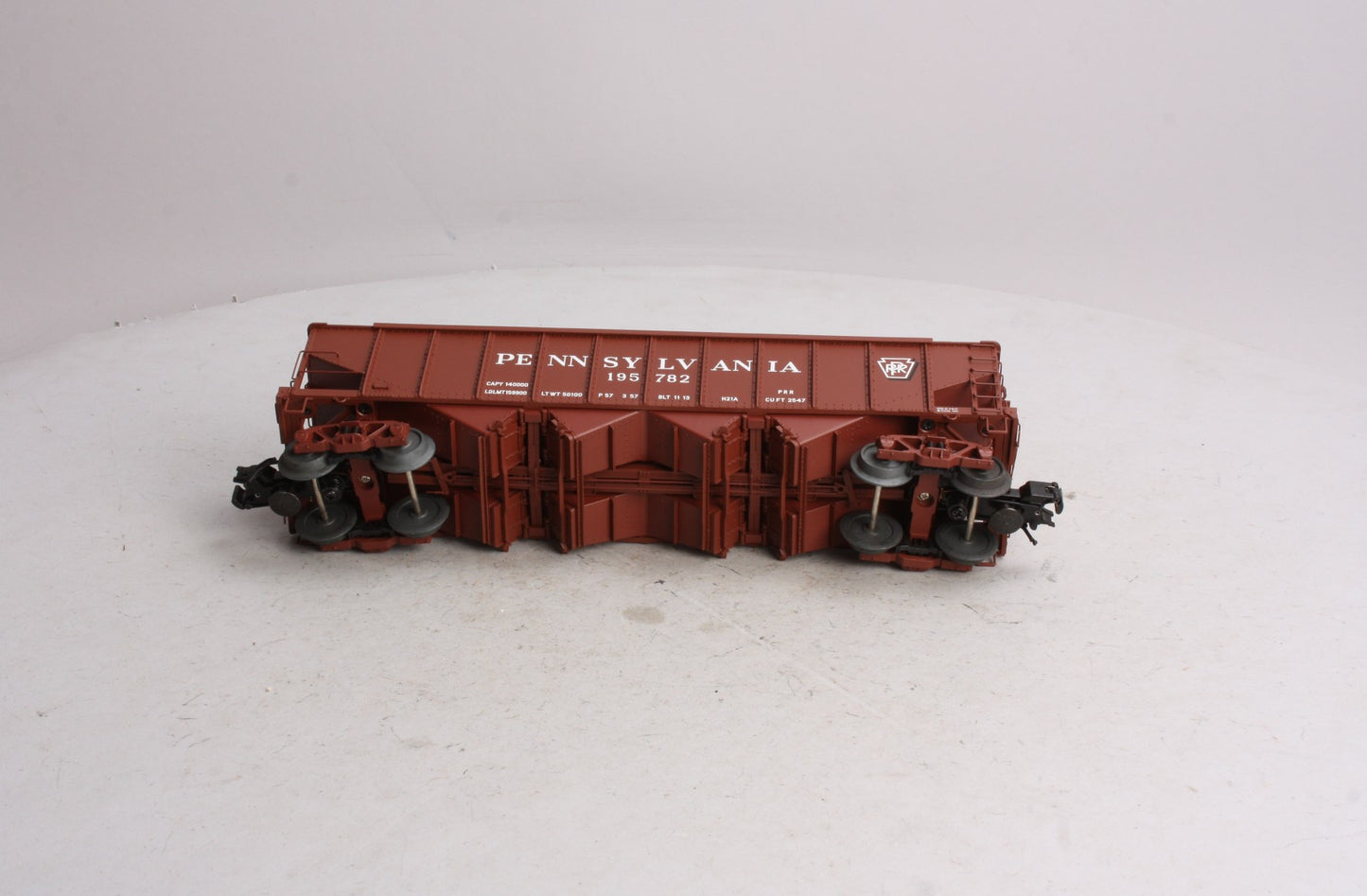 Atlas 6777-3 O Gauge Pennsylvania Railroad H21a Hopper Car #195782 (3 Rail) MT/Box