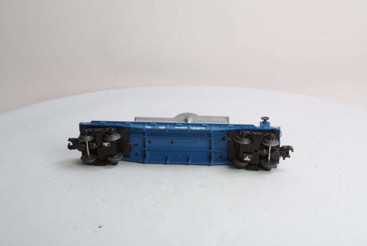 MTH 30-7940 O Gauge NASA Flatcar w/ Operating Helicopter LN/Box