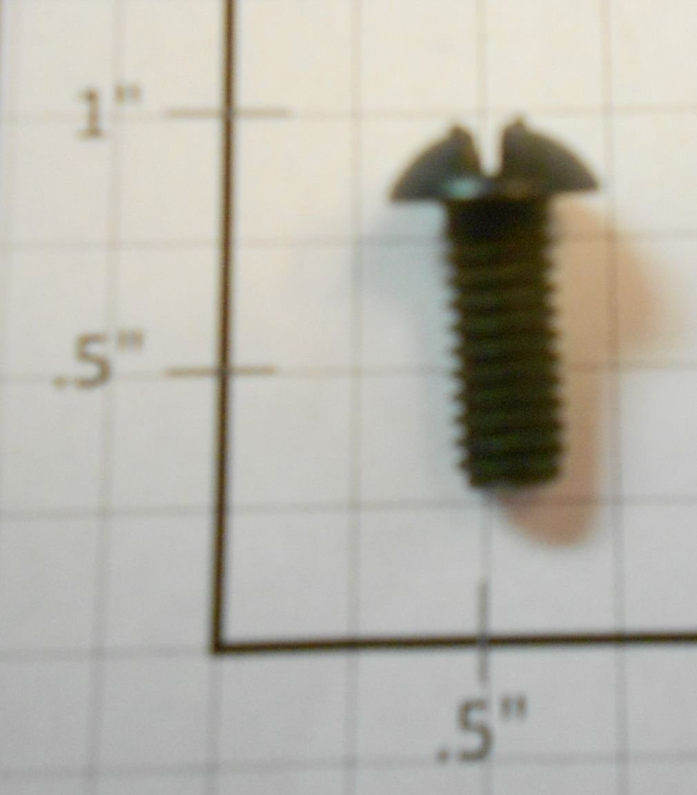 Lionel #12-24 x 9/16" Black Slotted Round Head Machine Screw