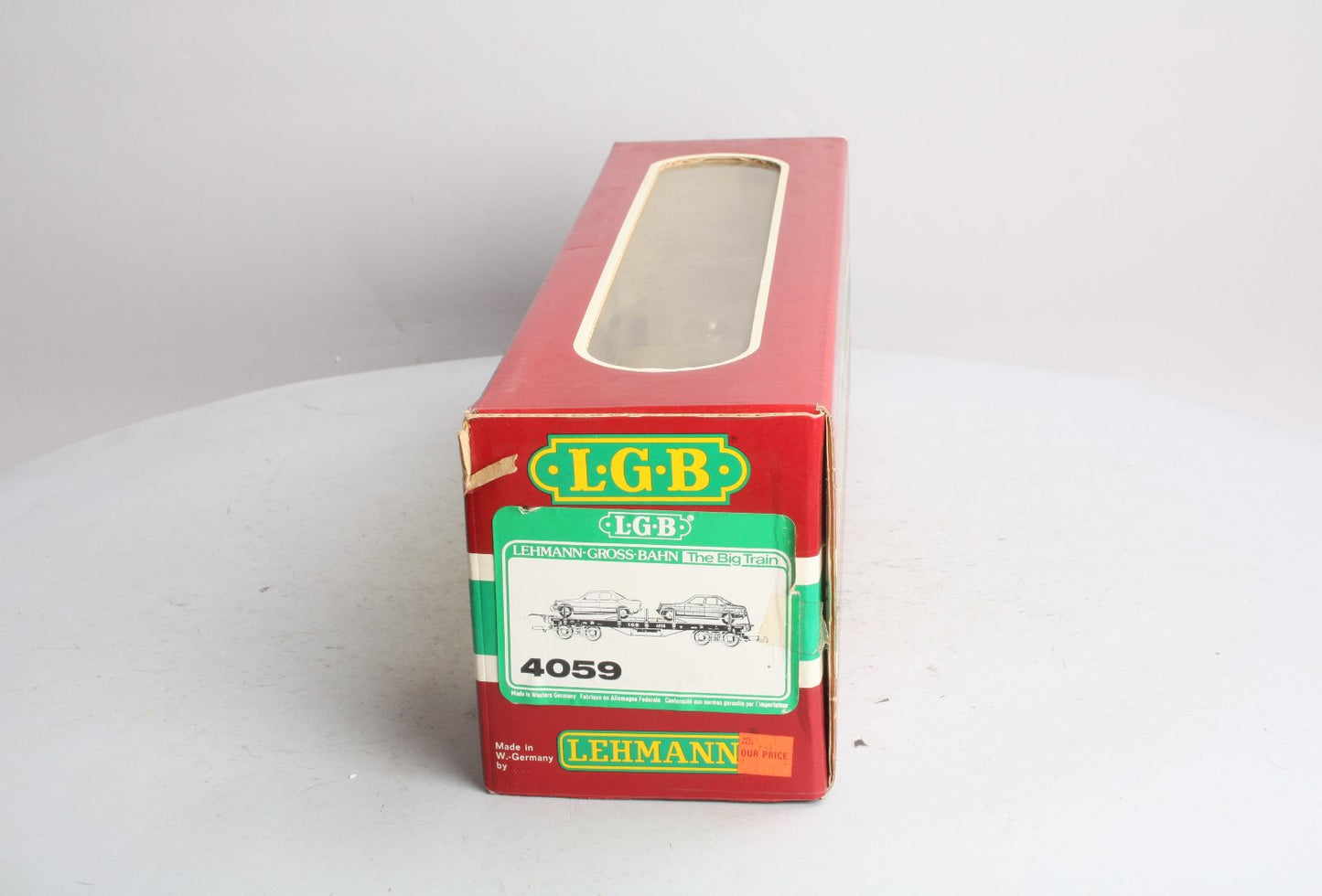 LGB 4059 G Scale Flatcar w/ 2 Mercedes Automobiles LN/Box