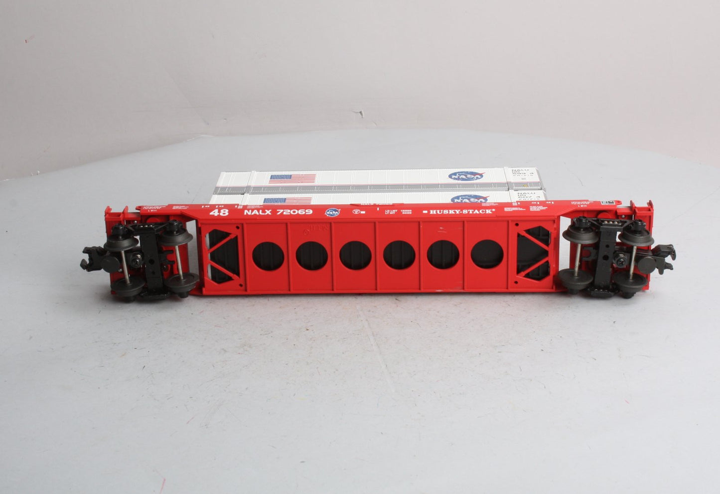 MTH 30-76018 O Gauge NASA Husky Stack Car #72069 LN/Box