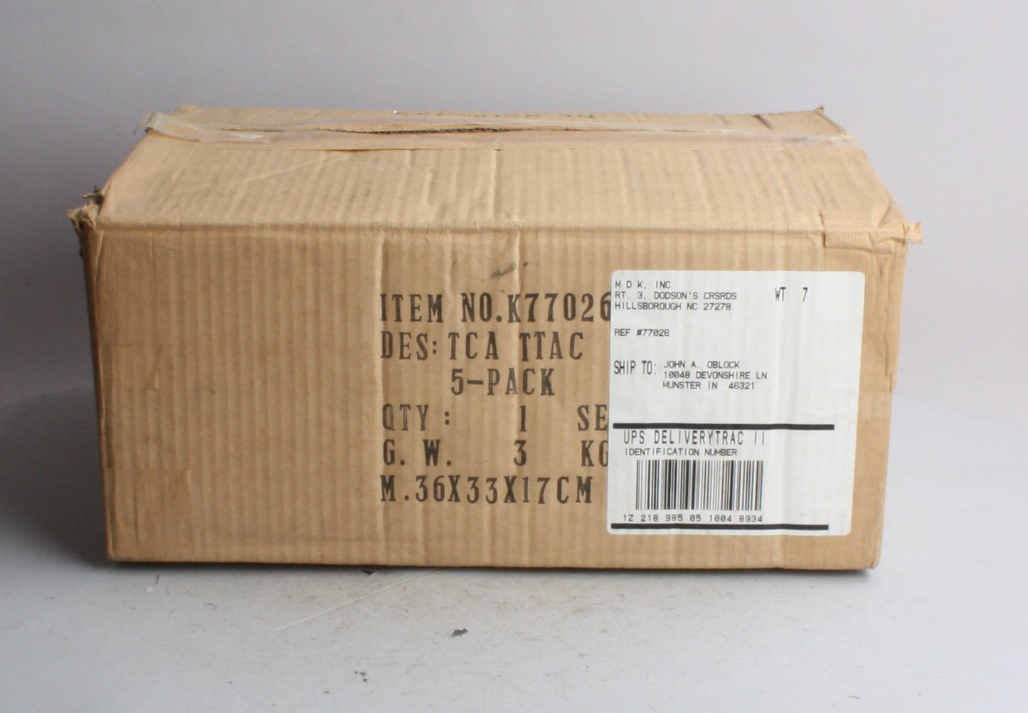 K-Line K77026 O Gauge TCA 5-Unit TTAX Set NIB