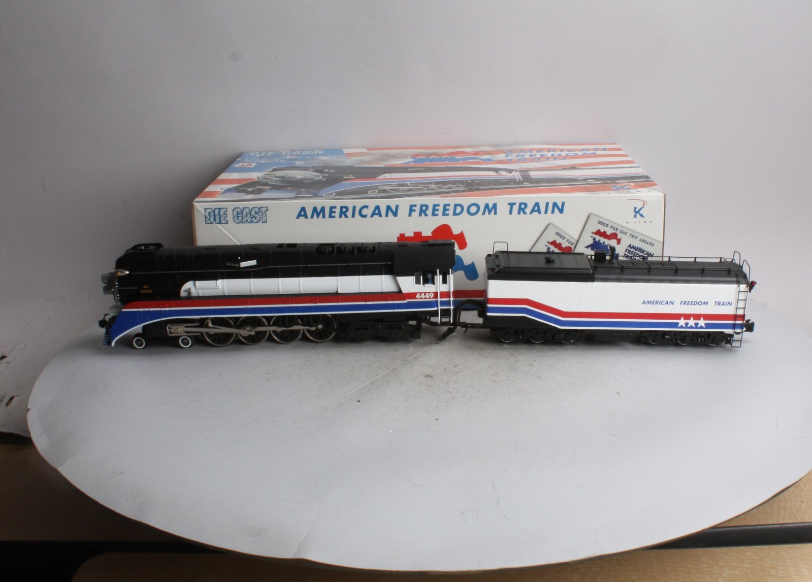 K-Line K3601-4449 American Freedom Train GS-4 Steam Engine