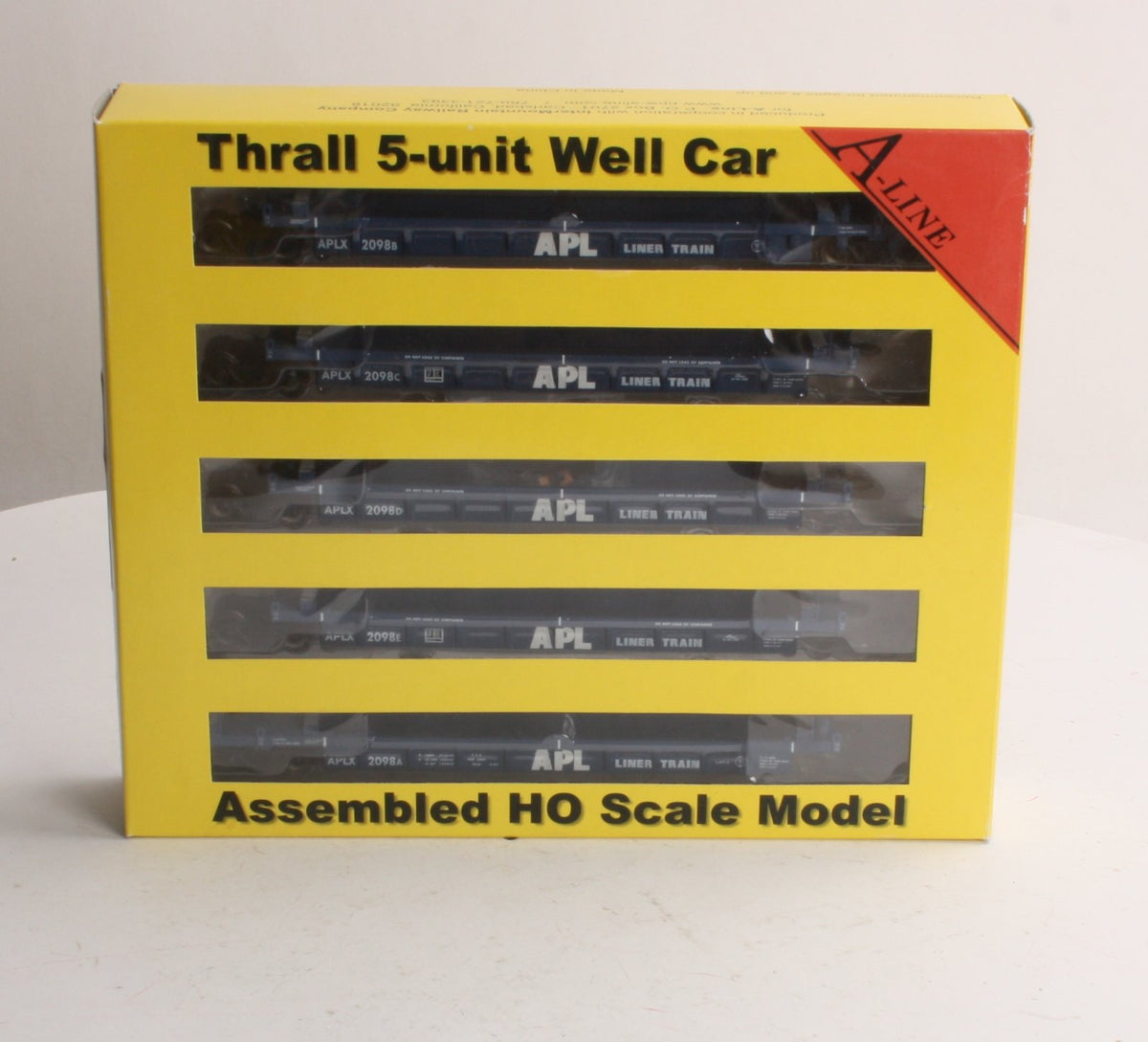 A-Line 47302-01 HO APL Thrall Container Well Car #2098 (5) LN/Box