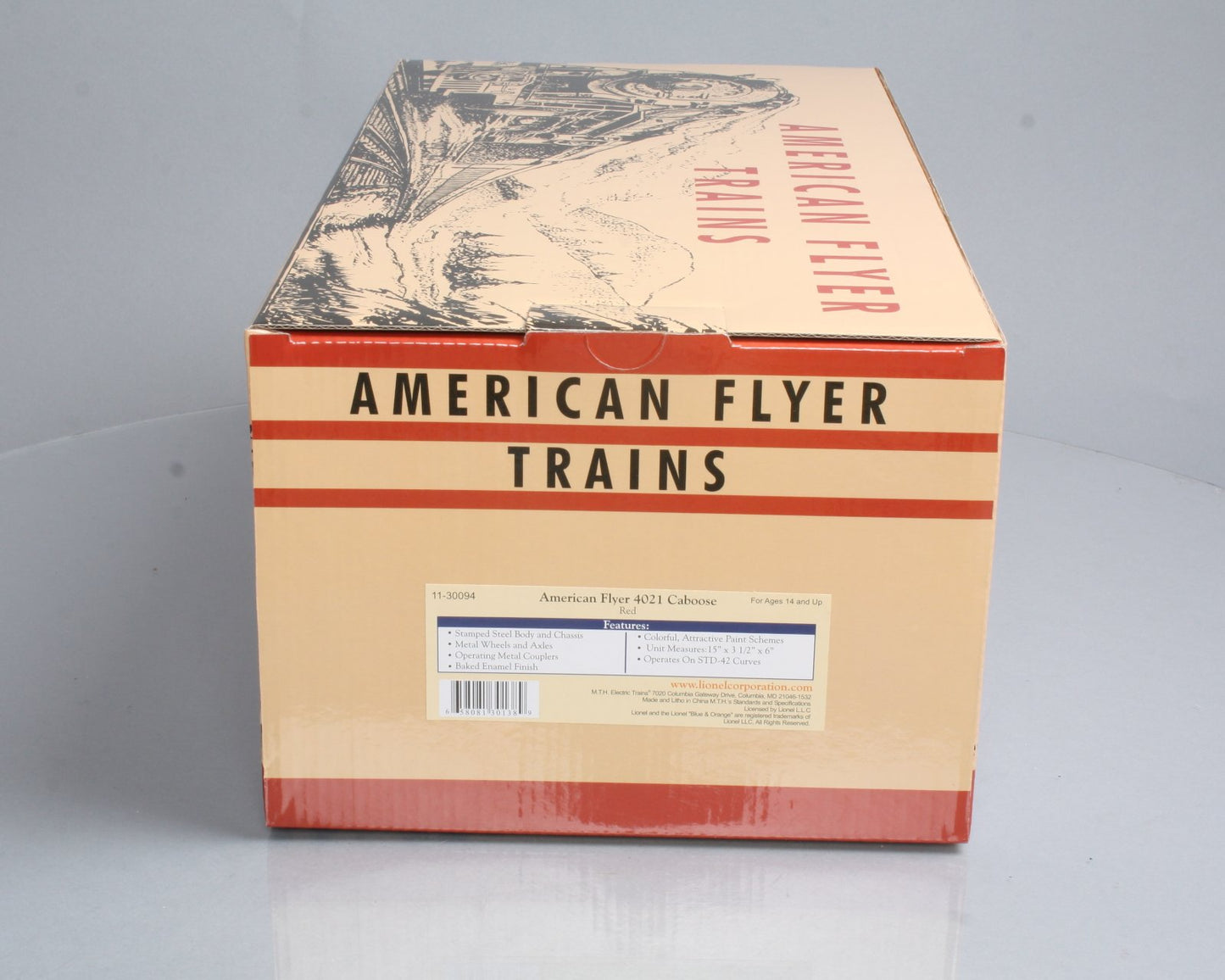 MTH 11-30094 American Flyer Lines Caboose #4021 LN/Box