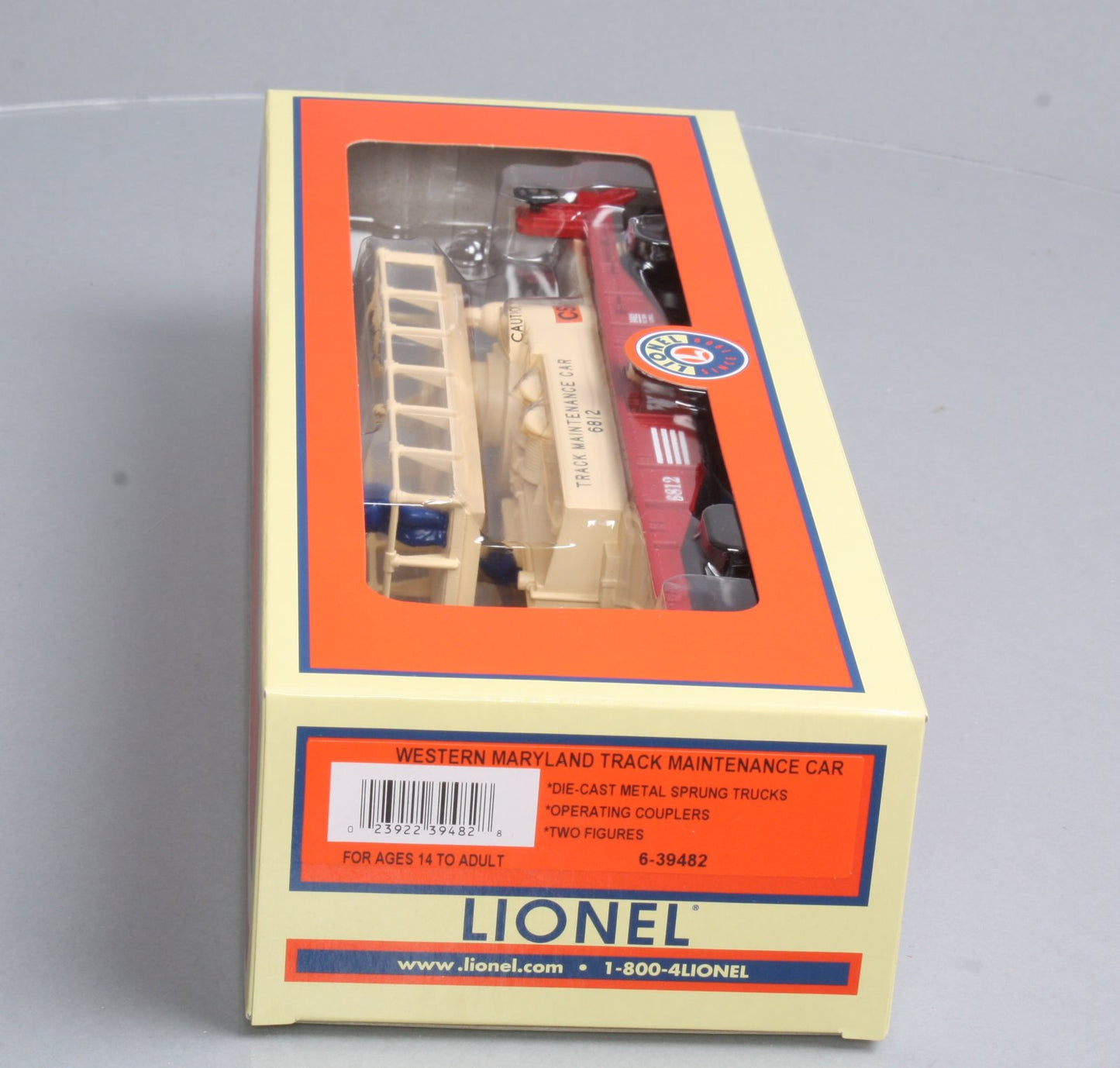 Lionel 6-39482 O Gauge Western Maryland Track Maintenance Car #6812 LN/Box
