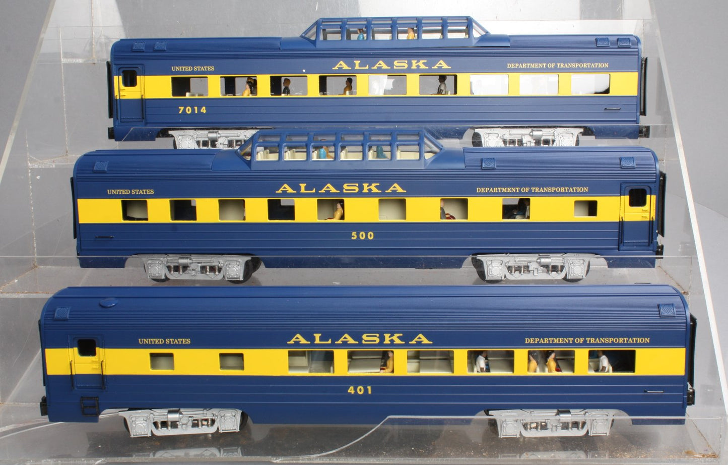 K-Line K4602A Alaska Railroad Aluminum 6-Car 15" Passenger Set NIB