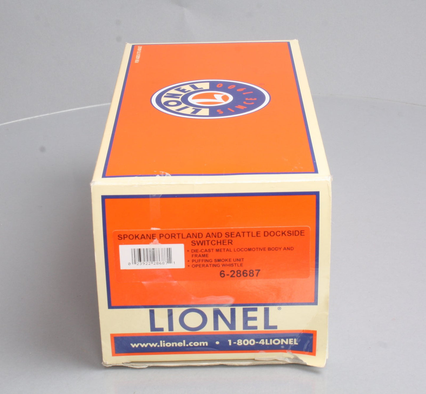 Lionel 6-28687 O Gauge Spokane Portland & Seattle Dockside Switcher #600 EX/Box