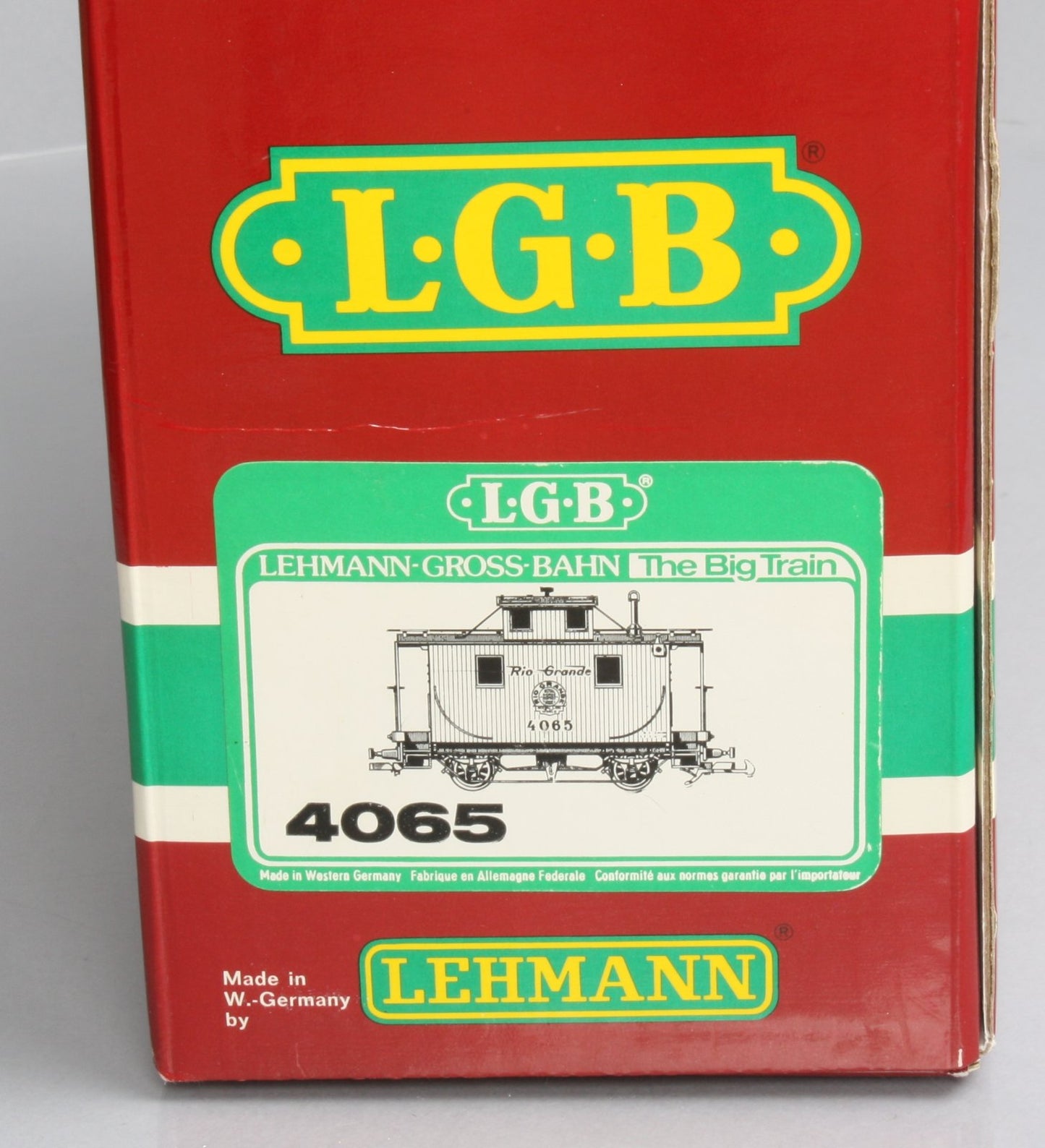 LGB 4065 G Scale Rio Grande Cupola Caboose (Metal Wheels) LN/Box