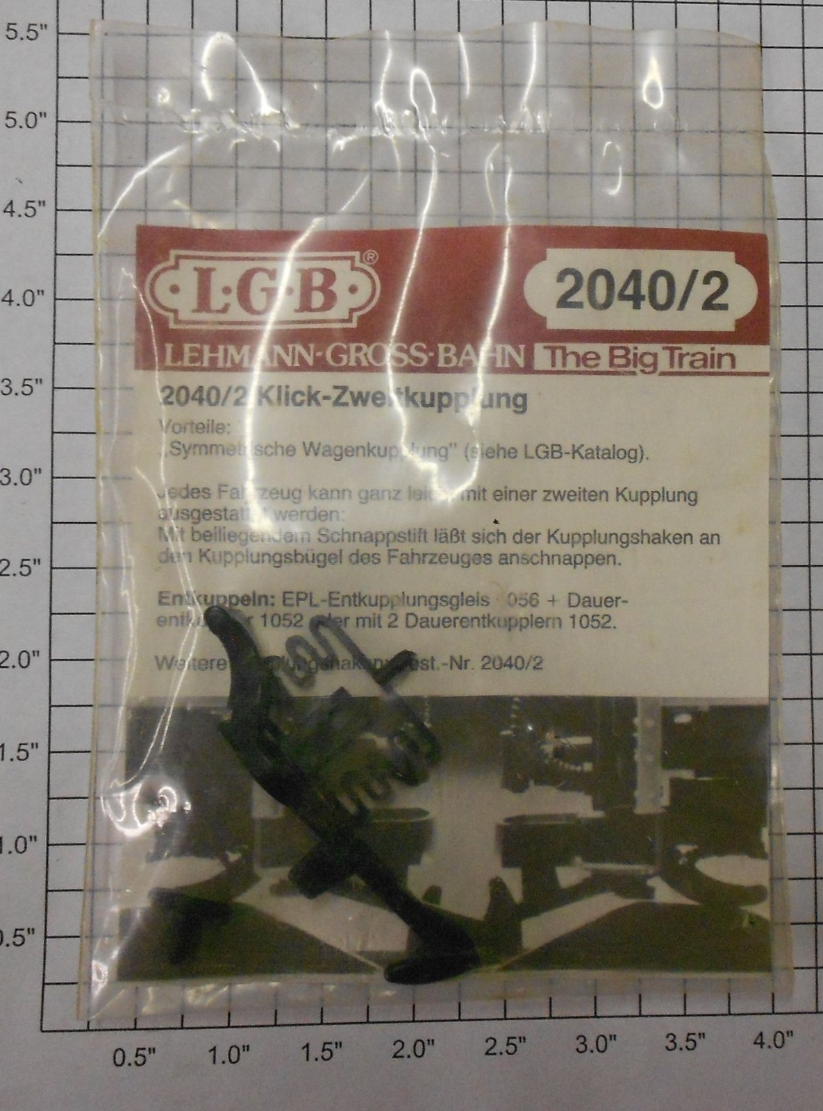 LGB 2040/2 G Scale Hook and Loop Coupler Hook Set