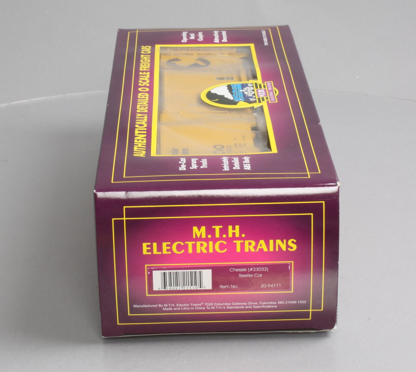 MTH 20-94111 O Gauge Chessie Reefer Car #23032 LN/Box