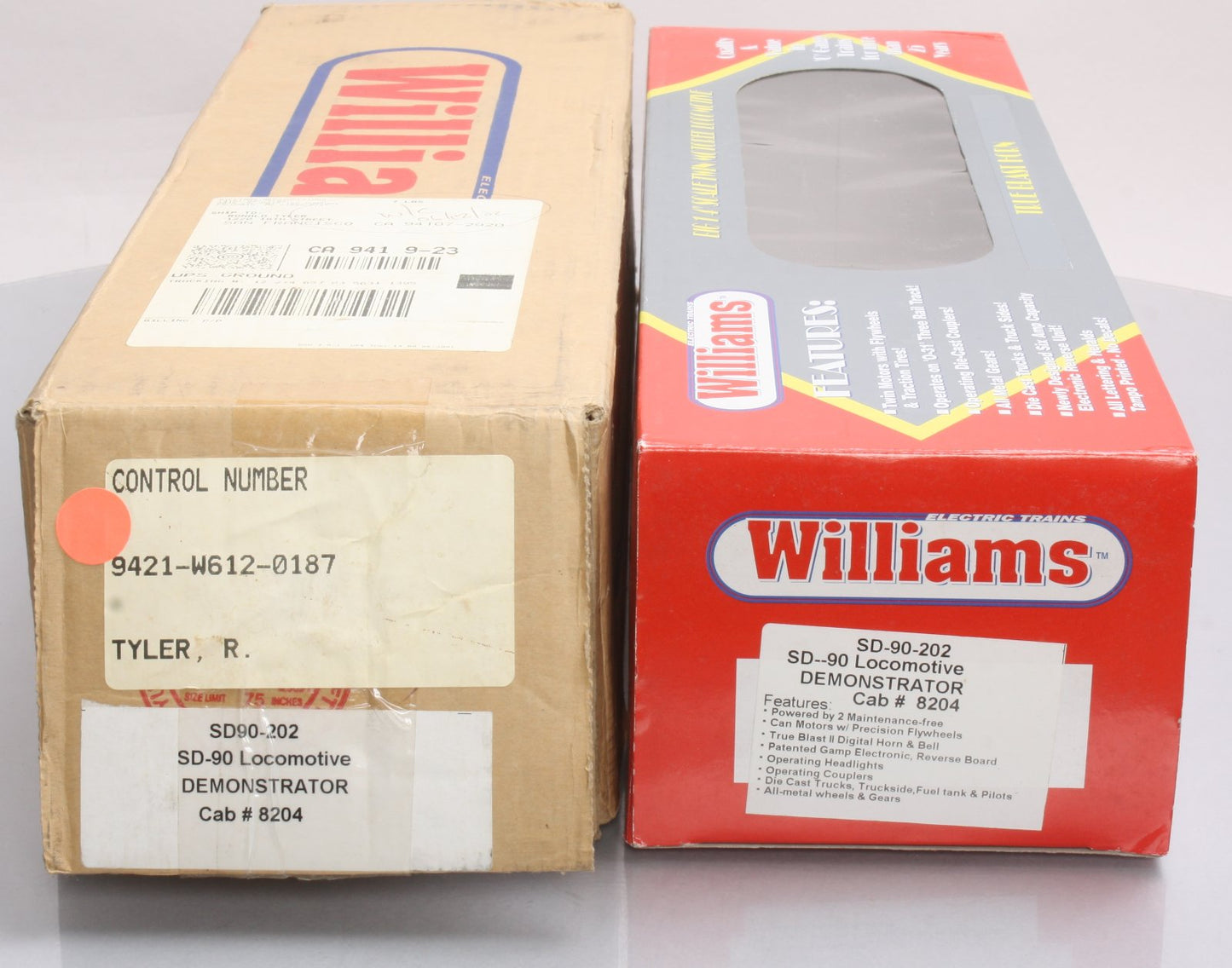 Williams SD90-202 O Gauge Demonstrator SD-90 Powered Diesel Locomotive #8204 NIB