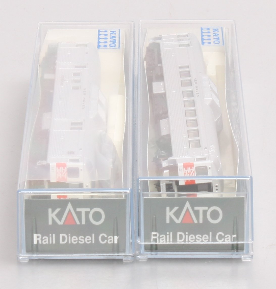 Kato 106-3007 N Scale New York New Haven & Hartford Rail Diesel Car Set B LN/Box