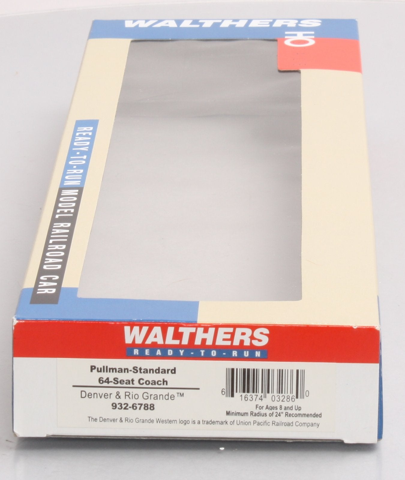 Walthers 932-6788 HO Scale Denver & Rio Grande Pullman Standard 64 Seat Coach LN/Box